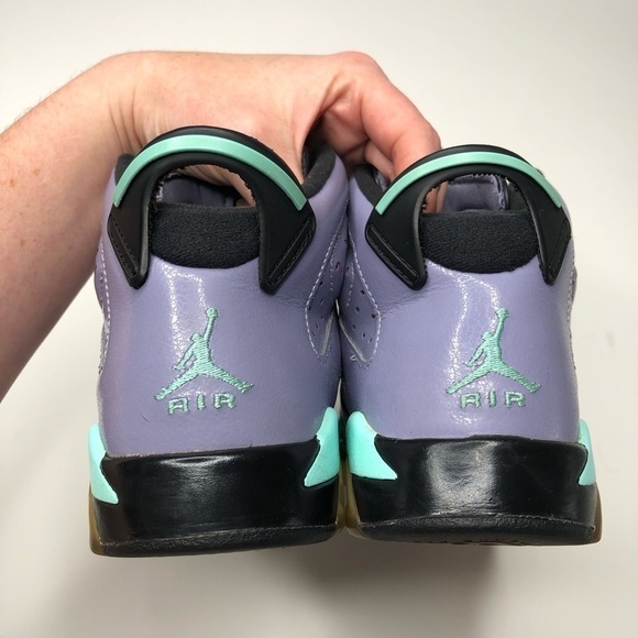 RARE Air Jordan 6 Retro GG Iron Purple Teal Suede High Top Basketball Shoes - Picture 3 of 15